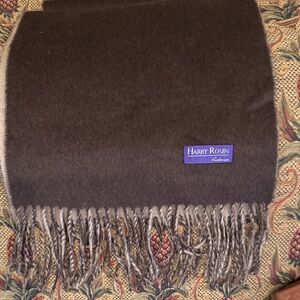 Cashmere Scarf brown two tone Harry Rosen